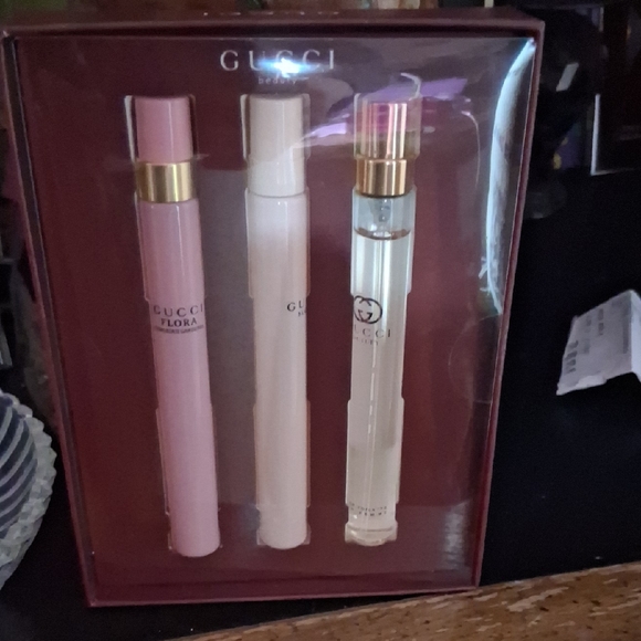 NWT Gucci Flora Rollerball Trio Set - Picture 1 of 1